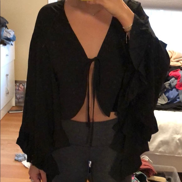LF Tops - NWT seek the label tie front top